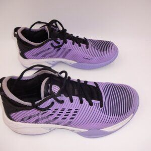 Womens K-Swiss Hypercourt Supreme Size 10 Purple & Black Tennis Shoes Sneakers